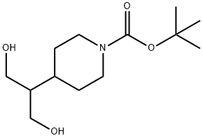 tert-butyl 4-(1,3-dihydroxypropan-2-yl)piperidine-1-carboxylate Structure