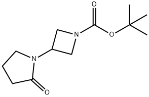 tert-Butyl 3-(2-oxopyrrolidin-1-yl)azetidine-1-carboxylate 구조식 이미지