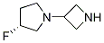 (3R)-1-(3-azetidinyl)-3-fluoro-Pyrrolidine Structure