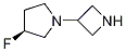 (3S)-1-(3-azetidinyl)-3-fluoro-Pyrrolidine Structure