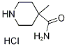 4-Methyl-piperidine-4-carboxylic acid aMide hydrochloride Structure