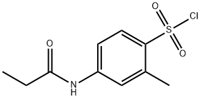 2-methyl-4-propanamidobenzene-1-sulfonyl chloride 구조식 이미지