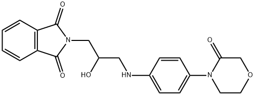 2-(2-hydroxy-3-(4-(3-oxoMorpholino)phenylaMino)propyl)isoindoline-1,3-dione Structure