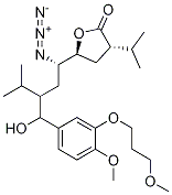 2(3H)-Furanone, 5-[(1S,3S)-1-azido-3-[hydroxyl[4-Methoxy-3-(3-Methoxypropoxy)phenyl]Methyl]-4-Methylpentyl]dihydro-3-(1-Methylethyl)-, (3S,5S)- Structure