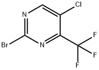 2-Bromo-5-chloro-4-(trifluoromethyl)pyrimidine Structure