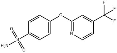 4-{[4-(Trifluoromethyl)pyridin-2-yl]oxy}benzenesulfonamide 구조식 이미지