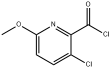 3-Chloro-2-(chlorocarbonyl)-6-methoxypyridine Structure