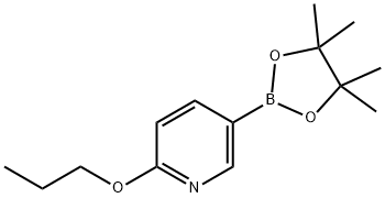 2-propoxy-5-(4,4,5,5-tetramethyl-1,3,2-dioxaborolan-2-yl)pyridine Structure