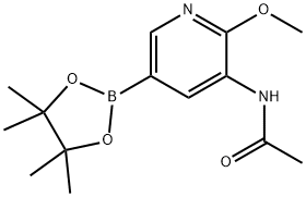 N-(2-Methoxy-5-(4,4,5,5-tetraMethyl-1,3,2-dioxaborolan-2-yl)pyridin-3-yl)acetaMide Structure