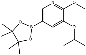 3-isopropoxy-2-Methoxy-5-(4,4,5,5-tetraMethyl-1,3,2-dioxaborolan-2-yl)pyridine Structure