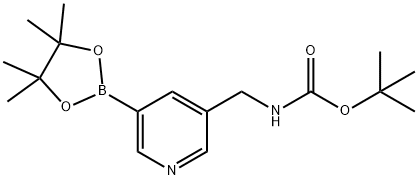 3-(N-Boc-aminomethyl)pyridine-5-boronic acid pinacol ester Structure