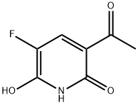 2(1H)-Pyridinone, 3-acetyl-5-fluoro-6-hydroxy- (9CI) 구조식 이미지