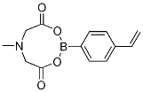 6-Methyl-2-(4-vinylphenyl)-1,3,6,2-dioxazaborocane-4,8-dione Structure