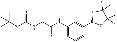 3-[2-(Boc-amino)acetamido]benzeneboronic acid pinacol ester, 97% Structure