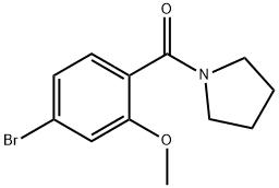 (4-Bromo-2-methoxyphenyl)(pyrrolidin-1-yl)methanone Structure