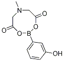 2-(3-Hydroxyphenyl)-6-methyl-1,3,6,2-dioxazaborocane-4,8-dione 구조식 이미지