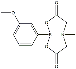 2-(3-Methoxyphenyl)-6-methyl-1,3,6,2-dioxazaborocane-4,8-dione 구조식 이미지