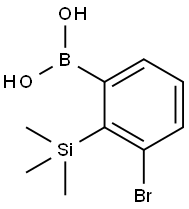 Boronic acid, B-[3-bromo-2-(trimethylsilyl)phenyl]- Structure