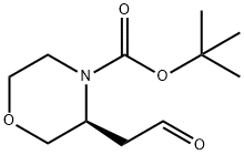 (S)-4-Boc-3-(2-옥소-에틸)-모르폴린 구조식 이미지