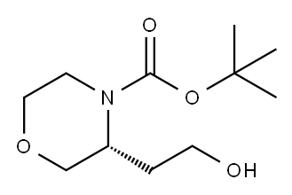 (R)-4-Boc-3-(2-hydroxyethyl)morpholine Structure