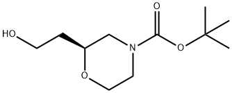 (S)-N-Boc-2-(2-hydroxyethyl)morpholine Structure