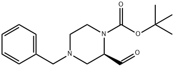 (R)-tert-Butyl 4-benzyl-2-forMylpiperazine-1-carboxylate Structure