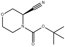 (R)-4-Boc-3-시아노모르폴린 구조식 이미지