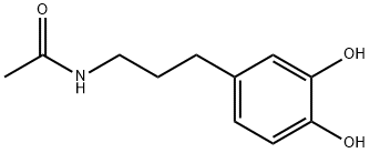 Acetamide, N-[3-(3,4-dihydroxyphenyl)propyl]- (9CI) Structure