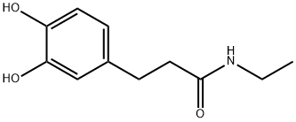 Benzenepropanamide, N-ethyl-3,4-dihydroxy- (9CI) Structure