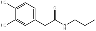 Benzeneacetamide, 3,4-dihydroxy-N-propyl- (9CI) Structure