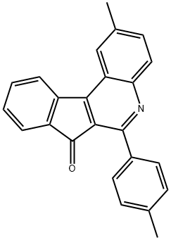 7H-Indeno(2,1-c)quinolin-7-one, 2-methyl-6-(4-methylphenyl)- Structure