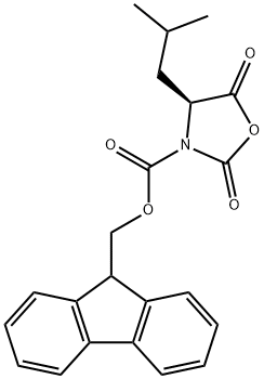 NALPHA-9-Fluorenylmethoxycarbonyl-L-leucine N-carboxylic anhydride Structure
