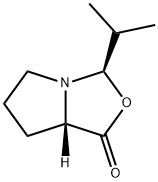 1H,3H-Pyrrolo[1,2-c]oxazol-1-one,tetrahydro-3-(1-methylethyl)-,(3R-cis)-(9CI) 구조식 이미지