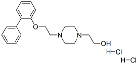 2-[4-[2-(2-phenylphenoxy)ethyl]piperazin-1-yl]ethanol dihydrochloride 구조식 이미지
