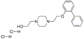 4-(2-((1,1'-Biphenyl)-2-yloxy)ethyl)-1-piperazineethanol, dihydrochloride 구조식 이미지