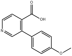 3-(4-methoxyphenyl)isonicotinic acid Structure