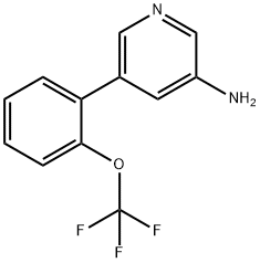 5-(2-(trifluoroMethoxy)phenyl)pyridin-3-aMine Structure