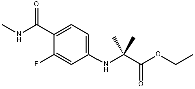 1258638-92-4 ethyl 2-(3-fluoro-4-(MethylcarbaMoyl)phenylaMino)-2-Methylpropanoate