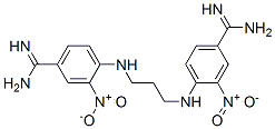 4-[3-[(4-carbamimidoyl-2-nitro-phenyl)amino]propylamino]-3-nitro-benze necarboximidamide 구조식 이미지