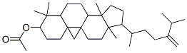 1-(4-Isopropyl-1-methyl-4-pentenyl)-3a,6,6,12a-tetramethyltetradecahyd ro-1H-cyclopenta[a]cyclopropa[e]phenanthren-7-yl acetate Structure
