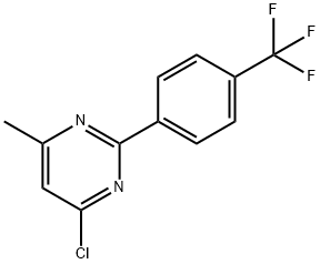 4-클로로-6-메틸-2-[4-(트리플루오로메틸)페닐]피리미딘 구조식 이미지