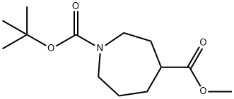 1-tert-butyl 4-methyl azepane-1,4-dicarboxylate Structure