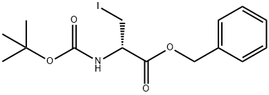 BOC-3-IODO-D-ALANINE BENZYL ESTER Structure