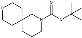 9-Oxa-2-azaspiro[5.5]undecan-9-carboxylic acid tert-butyl ester Structure