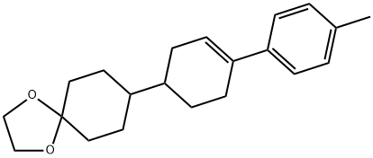 1,4-Dioxaspiro[4.5]decane, 8-[4-(4-methylphenyl)-3-cyclohexen-1-yl]- Structure