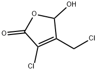 3-chloro-4-(chloromethyl)-5-hydroxy-2(5H)-furanone Structure