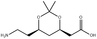 (4R,6R)-6-(2-AMinoethyl)-2,2-diMethyl-1,3-dioxane-4-acetic Acid 구조식 이미지