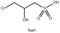 Sodium 3-Chloro-2-hydroxypropanesulfonate Structure
