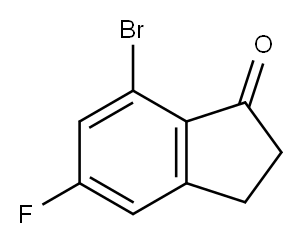 7-BroMo-5-fluoro-1-indanone 구조식 이미지