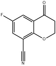 6-Fluoro-4-oxochroman-8-carbonitrile Structure